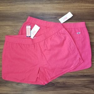 NWT Vineyard Vines Pink Pull On Pocket 2PK Shorts